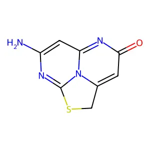 7-Imino-5,7-dihydro-1-thia-5,8,8b-triazaacenaphthylen-4(2H)-one structure