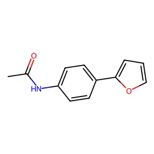 N-[4-(furan-2-yl)phenyl]acetamide structure