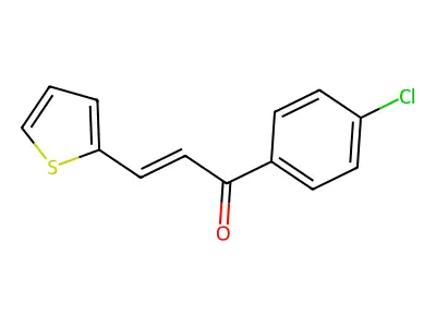 1-(4-Chlorophenyl)-3-(thiophen-2-yl)prop-2-en-1-one structure