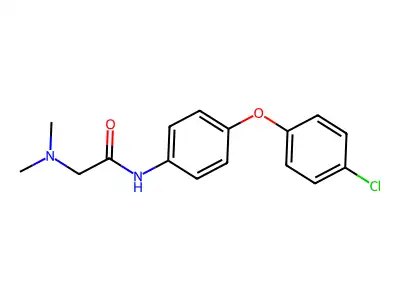 N-[4-(4-chlorophenoxy)phenyl]-2-(dimethylamino)acetamide structure