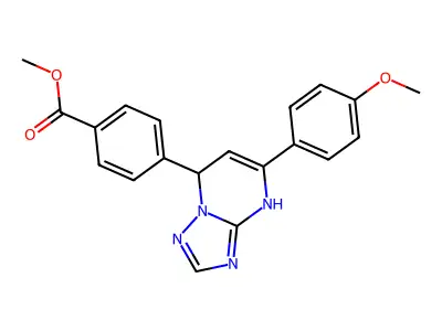 methyl 4-[5-(4-methoxyphenyl)-4H,7H-[1,2,4]triazolo[1,5-a]pyrimidin-7-yl]benzoate structure