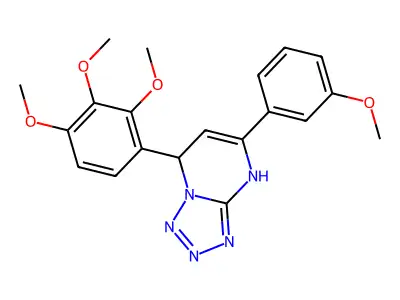 5-(3-methoxyphenyl)-7-(2,3,4-trimethoxyphenyl)-4,7-dihydrotetrazolo[1,5-a]pyrimidine structure