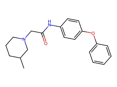 2-(3-methylpiperidin-1-yl)-N-(4-phenoxyphenyl)acetamide structure