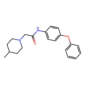 2-(4-methylpiperidin-1-yl)-N-(4-phenoxyphenyl)acetamide structure