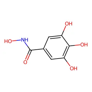 3,4,5-Trihydroxybenzohydroxamic acid structure