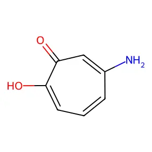 2,4,6-Cycloheptatrien-1-one, 4-amino-2-hydroxy- structure