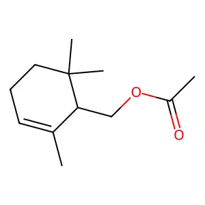 Cyclogeranyl acetate structure