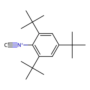 Benzene, 1,3,5-tris(1,1-dimethylethyl)-2-isocyano- structure