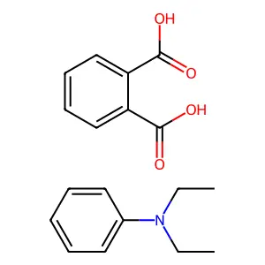 1,2-Benzenedicarboxylic acid, compd. with N,N-diethylbenzenamine (1:1) structure