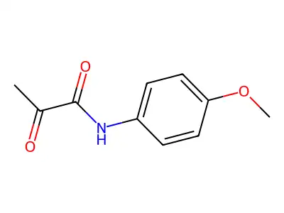 N-(4-methoxyphenyl)-2-oxopropanamide structure