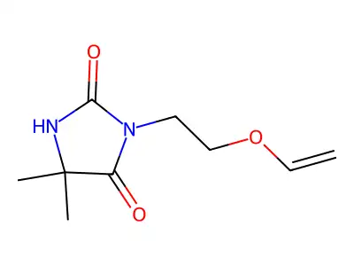 5,5-Dimethyl-3-(2-(vinyloxy)ethyl)imidazolidine-2,4-dione structure