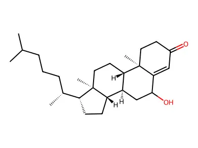 6-Hydroxycholest-4-en-3-one structure