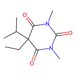 5-Ethyl-1,3-dimethyl-5-propan-2-yl-1,3-diazinane-2,4,6-trione structure