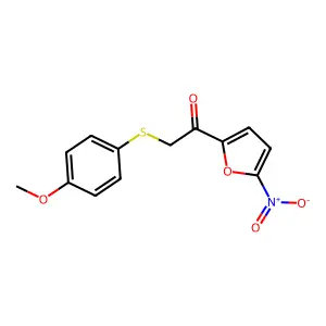 2-[(4-Methoxyphenyl)sulfanyl]-1-(5-nitrofuran-2-yl)ethan-1-one structure