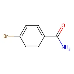 4-Bromobenzamide structure