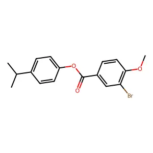 4-(Propan-2-yl)phenyl 3-bromo-4-methoxybenzoate structure