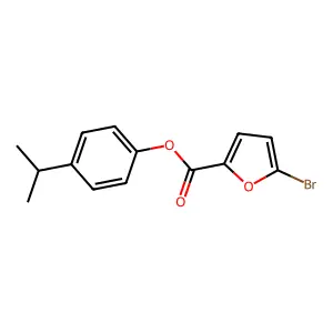 (4-Propan-2-ylphenyl) 5-bromofuran-2-carboxylate structure