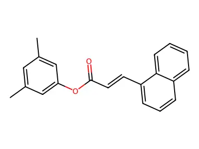 (3,5-Dimethylphenyl) 3-naphthalen-1-ylprop-2-enoate structure