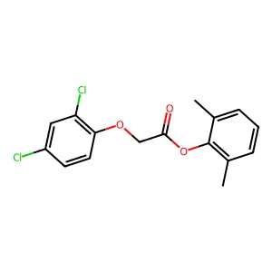 (2,6-Dimethylphenyl) 2-(2,4-dichlorophenoxy)acetate structure