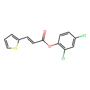 (2,4-Dichlorophenyl) 3-thiophen-2-ylprop-2-enoate structure