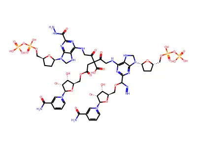 N(2),N(2)'-adipodihydrazido-bis-(N(6)-carbonylmethyl-NAD) structure