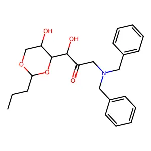 3-(Dibenzylamino)-1-hydroxy-1-(5-hydroxy-2-propyl-1,3-dioxan-4-yl)propan-2-one structure