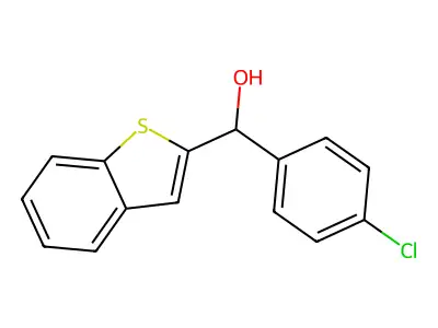 1-Benzothiophen-2-yl-(4-chlorophenyl)methanol structure