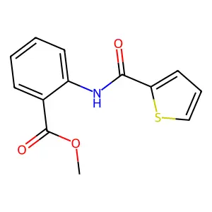 Methyl 2-[(2-thienylcarbonyl)amino]benzoate structure