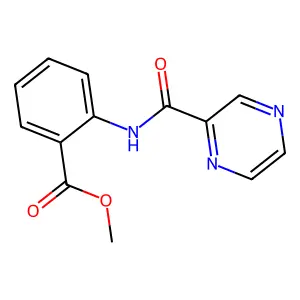 Methyl 2-(pyrazine-2-amido)benzoate structure