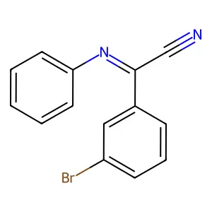 3-bromo-N-phenylbenzenecarboximidoyl cyanide structure