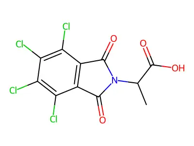 3-(4,5,6,7-Tetrachloro-1,3-dioxo-1,3-dihydro-2H-isoindol-2-yl)propanoic acid structure