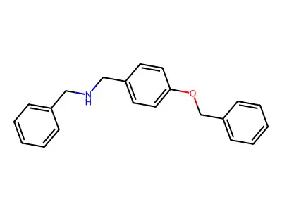 Benzyl-(4-benzyloxy-benzyl)-amine structure