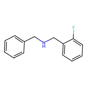 Benzyl-(2-fluoro-benzyl)-amine structure