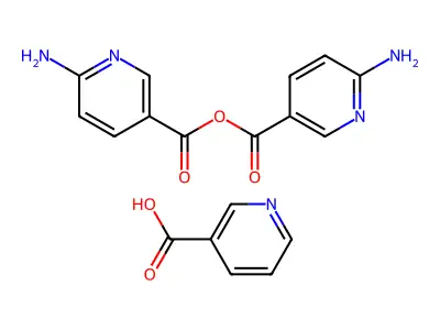 Nicotinyl 6-aminonicotinate structure