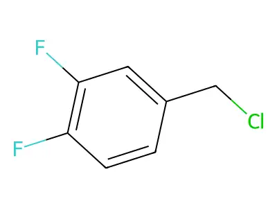 3,4-Difluorobenzyl chloride structure
