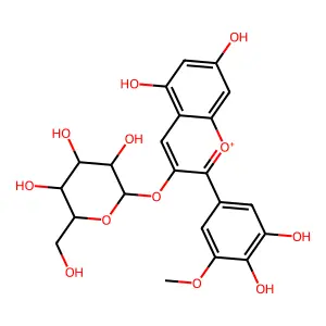 Petunidin 3-Glucoside structure