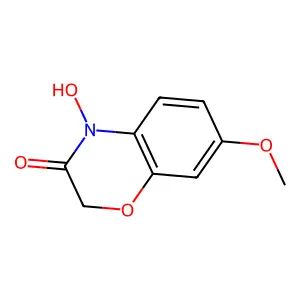 4-Hydroxy-7-methoxy-1,4-benzoxazinone structure