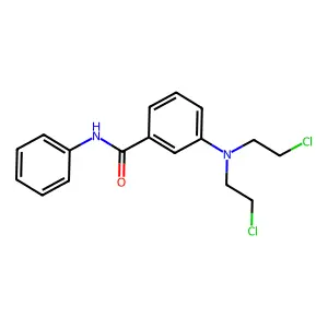 Benzanilide, 3-(bis(2-chloroethyl)amino)- structure