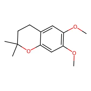 2H-1-Benzopyran, 3,4-dihydro-6,7-dimethoxy-2,2-dimethyl- structure