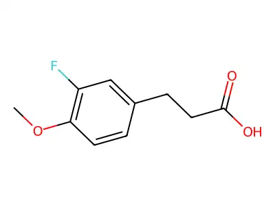 3-(3-Fluoro-4-methoxyphenyl)propionic acid structure