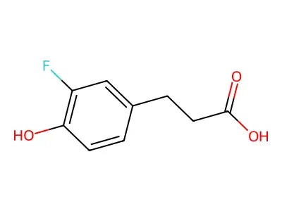3-(3-Fluoro-4-hydroxyphenyl)propionic acid structure