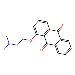 1-(2-(Dimethylamino)ethoxy)anthra-9,10-quinone structure