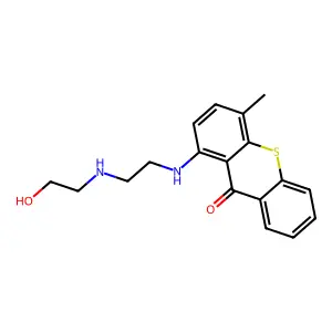 9H-Thioxanthen-9-one, 1-[[2-[(2-hydroxyethyl)amino]ethyl]amino]-4-methyl- structure