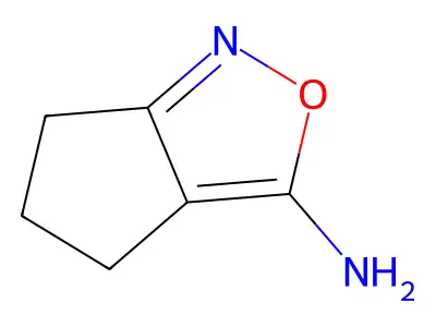 4H,5H,6H-cyclopenta(c)(1,2)oxazol-3-amine structure