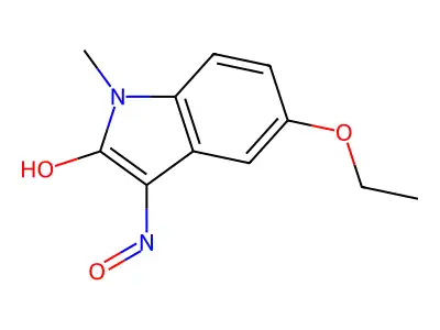 5-Ethoxy-3-(hydroxyimino)-1-methylindolin-2-one structure