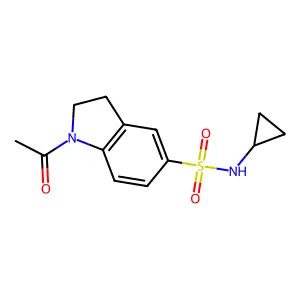 1-Acetyl-5-[(cyclopropylamino)sulfonyl]indoline structure