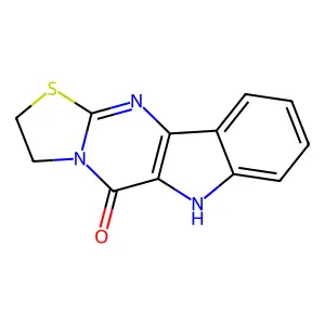 9H-3-Thia-4,9,10a-triazacyclopenta[b]fluoren-10-one, 1,2-dihydro- structure