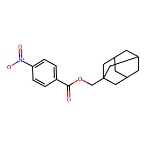 1-Adamantylmethyl 4-nitrobenzoate structure