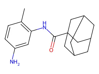 N-(5-amino-2-methylphenyl)adamantane-1-carboxamide structure