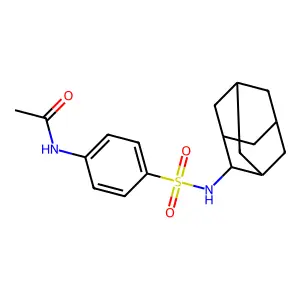 N-[4-(2-adamantylsulfamoyl)phenyl]acetamide structure